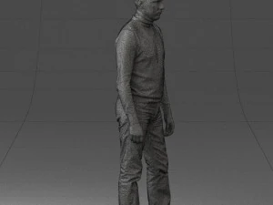 guy the coffee turtleneck 0514 3d print ready 3D Print Model