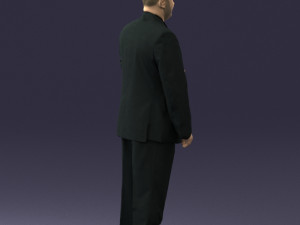 bearded man black suit 0512 3d print ready 3D 프린트 모델