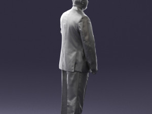 bearded man black suit 0512 3d print ready 3D 프린트 모델