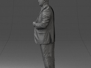 bearded man black suit 0512 3d print ready 3D 프린트 모델