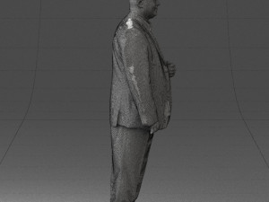 bearded man black suit 0512 3d print ready 3D 프린트 모델