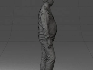 man sleeveless acket and jeans 0511 3d print ready 3D Print Model