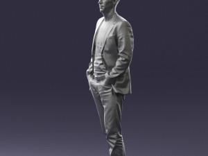 guy blue plaid jacket 0506 3d print ready 3D 打印模型