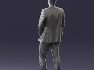 guy blue plaid jacket 0506 3d print ready 3D 打印模型