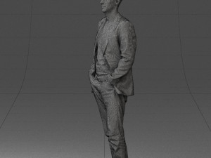 guy blue plaid jacket 0506 3d print ready 3D 打印模型