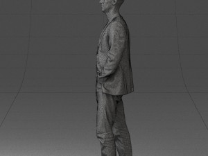 guy blue plaid jacket 0506 3d print ready 3D 打印模型