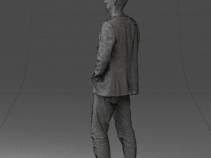 guy blue plaid jacket 0506 3d print ready 3D 打印模型
