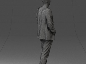 guy blue plaid jacket 0506 3d print ready 3D 打印模型