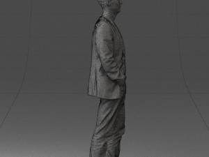guy blue plaid jacket 0506 3d print ready 3D 打印模型