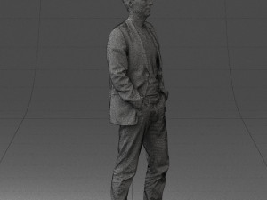 guy blue plaid jacket 0506 3d print ready 3D 打印模型