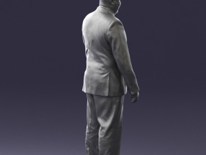fat man suit with striped tie 0505 3D 모델