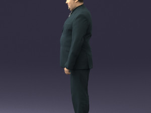 fat man suit with striped tie 0505 3d print ready Modelo de Impressão 3D