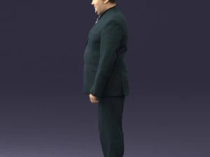 fat man suit with striped tie 0505 3d print ready 3D Print Model