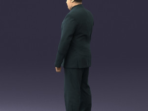 fat man suit with striped tie 0505 3d print ready Modelo de Impressão 3D