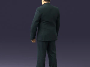 fat man suit with striped tie 0505 3d print ready 3D Print Model