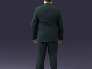 fat man suit with striped tie 0505 3d print ready Modelo de Impressão 3D