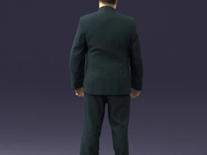 fat man suit with striped tie 0505 3d print ready 3D Print Model