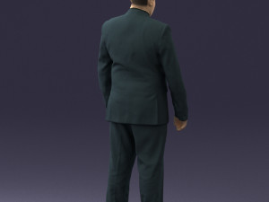 fat man suit with striped tie 0505 3d print ready Modelo de Impressão 3D