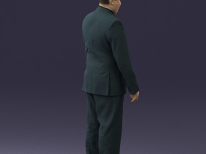 fat man suit with striped tie 0505 3d print ready Modelo de Impressão 3D