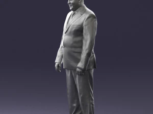 fat man suit with striped tie 0505 3d print ready 3D Print Model