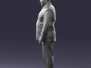 fat man suit with striped tie 0505 3d print ready 3D Print Model