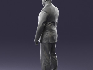 fat man suit with striped tie 0505 3d print ready Modelo de Impressão 3D