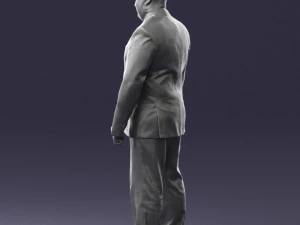 fat man suit with striped tie 0505 3d print ready 3D Print Model