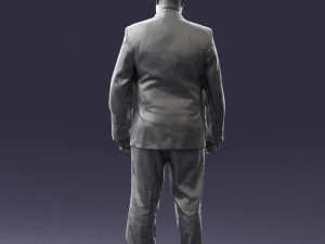 fat man suit with striped tie 0505 3d print ready 3D Print Model