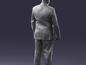 fat man suit with striped tie 0505 3d print ready 3D Print Model
