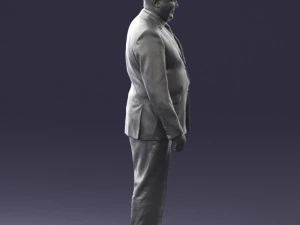 fat man suit with striped tie 0505 3d print ready 3D Print Model