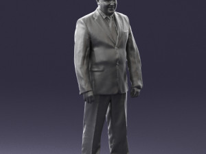 fat man suit with striped tie 0505 3d print ready Modelo de Impressão 3D