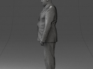 fat man suit with striped tie 0505 3d print ready Modelo de Impressão 3D