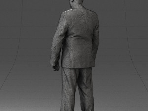 fat man suit with striped tie 0505 3d print ready Modelo de Impressão 3D