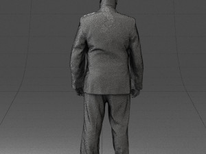 fat man suit with striped tie 0505 3d print ready Modelo de Impressão 3D