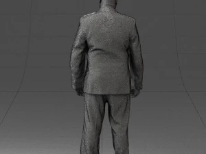 fat man suit with striped tie 0505 3d print ready 3D Print Model
