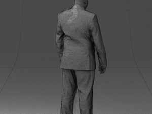 fat man suit with striped tie 0505 3d print ready Modelo de Impressão 3D
