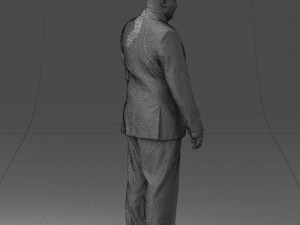 fat man suit with striped tie 0505 3d print ready Modelo de Impressão 3D