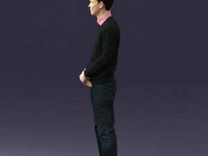 boy in pink shirt 0504 Modello 3D