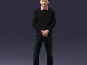 boy in pink shirt 0504 Modello 3D