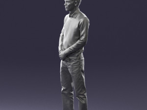 boy in pink shirt 0504 Modello 3D