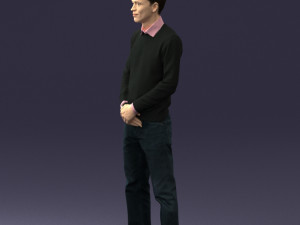 boy in pink shirt 0504 3d print ready 3D-Druckmodell