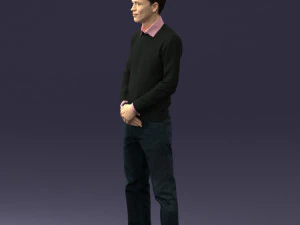 boy in pink shirt 0504 3d print ready 3D Print Model
