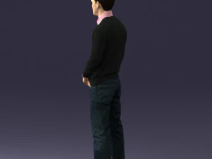 boy in pink shirt 0504 3d print ready 3D Print Model