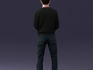 boy in pink shirt 0504 3d print ready 3D-Druckmodell