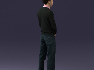 boy in pink shirt 0504 3d print ready 3D-Druckmodell