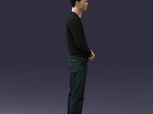 boy in pink shirt 0504 3d print ready 3D Print Model