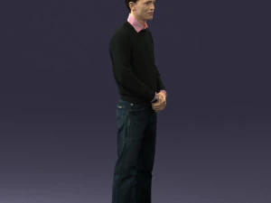 boy in pink shirt 0504 3d print ready 3D Print Model