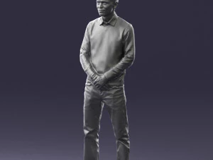 boy in pink shirt 0504 3d print ready 3D Print Model
