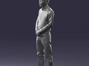 boy in pink shirt 0504 3d print ready 3D Print Model