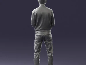 boy in pink shirt 0504 3d print ready 3D Print Model